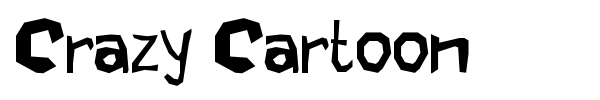 Crazy Cartoon font preview